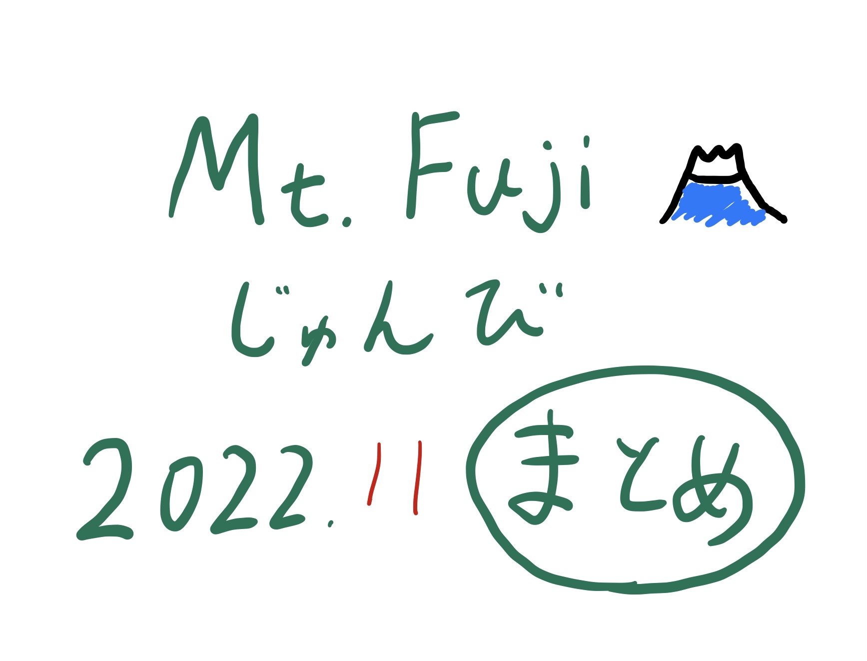 富士登山準備2022年11月まとめ