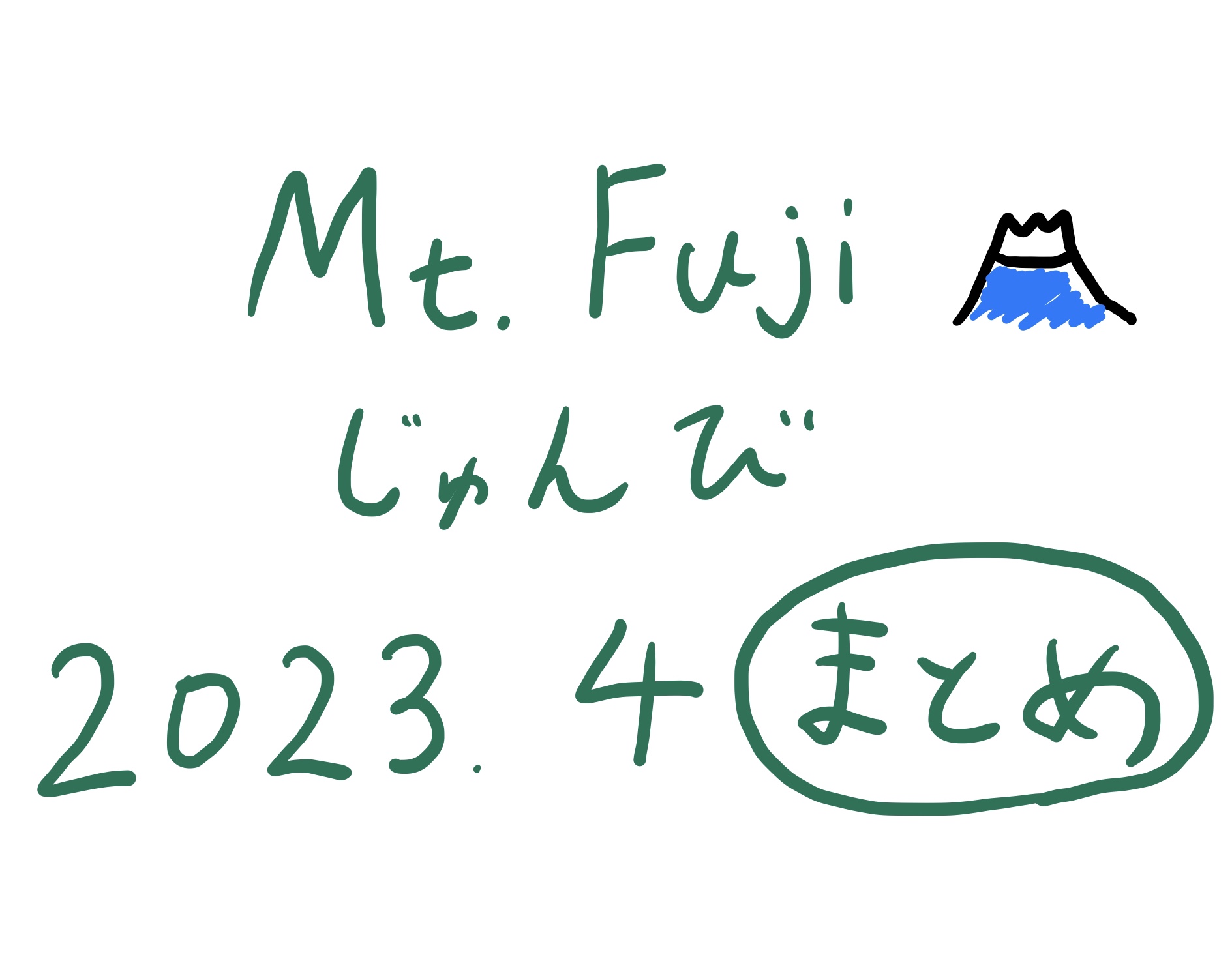 富士登山準備まとめ2023年4月