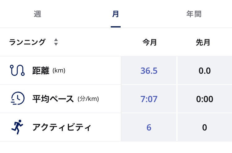 2023.10のランニング記録合計