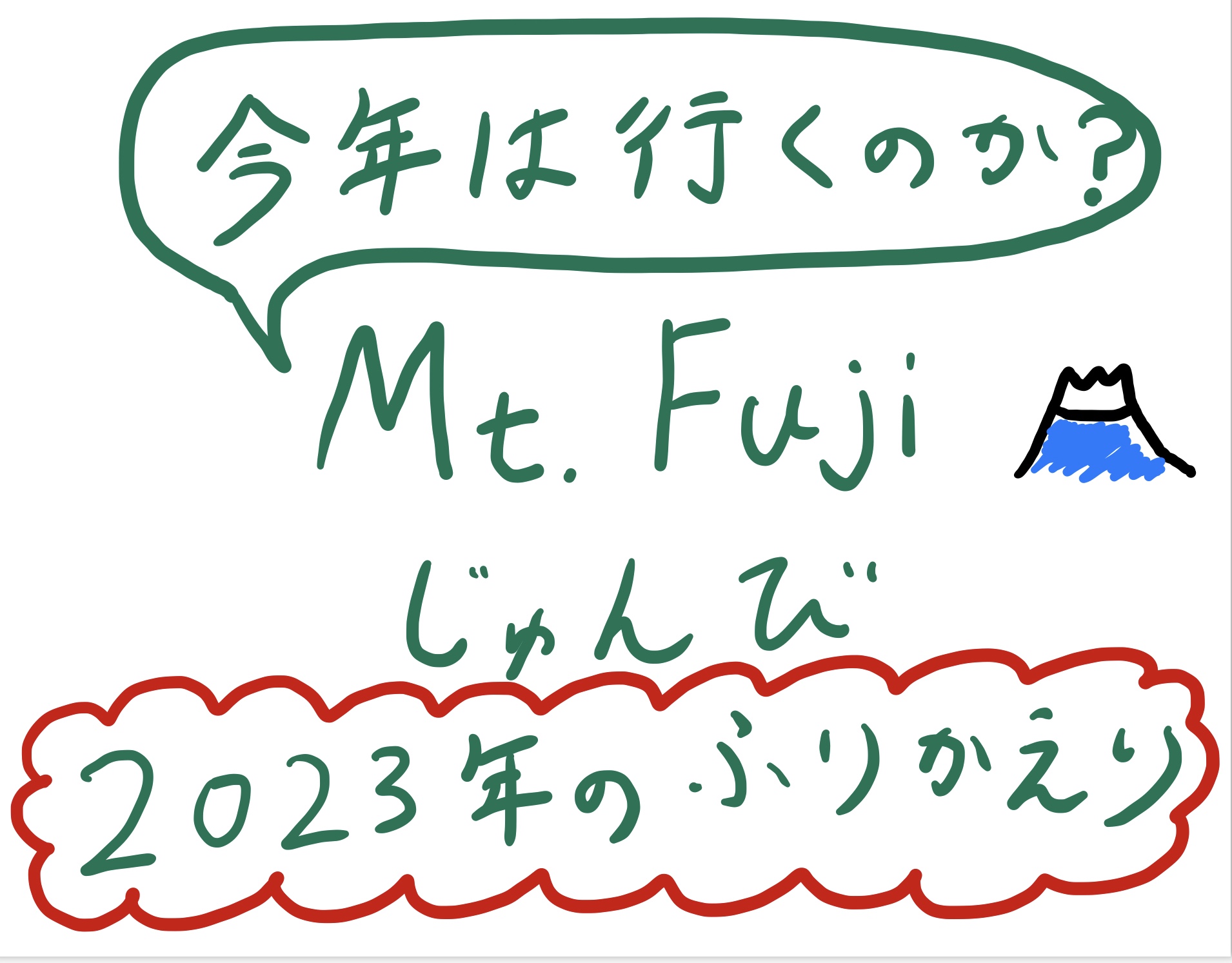 富士登山準備2023年の振り返り